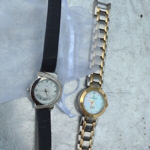 Liz Claborne Silver and Gold Tone Bonus Watch NWOT